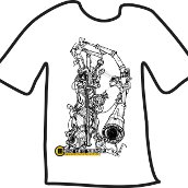 T-shirt with illustration and logo